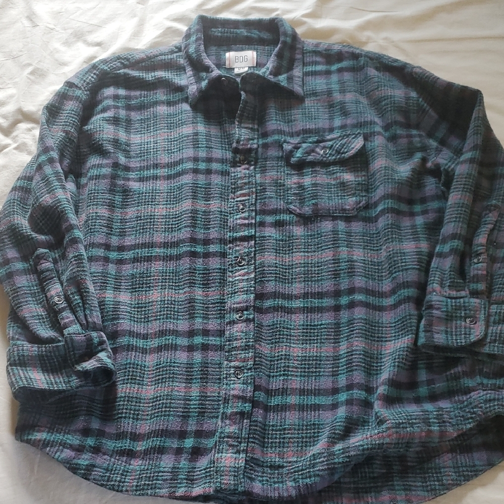 Urban Outfitters BDG Women's Oversized Flannel Shirt M